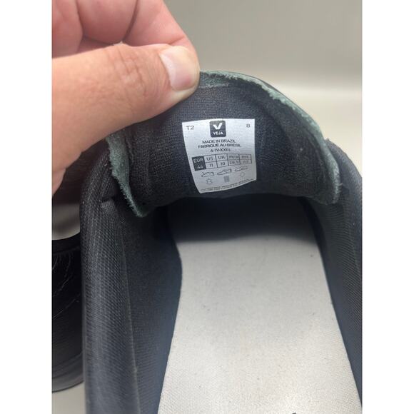 Veja Recife Chromefree Suede Triple Strap Fasten Sneaker Black Men’s Size 11 - Picture 7 of 8